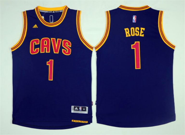 Men Cleveland Cavaliers #1 Rose Blue NBA Jerseys->customized ncaa jersey->Custom Jersey